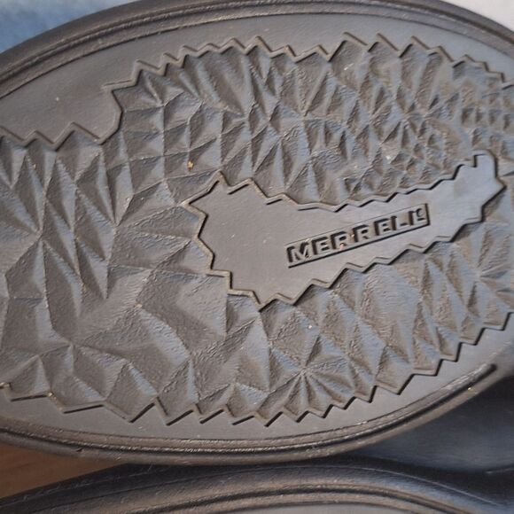 Merrell Andover Bluff Ankle Boots Women’s US 11 Black Leather Waterproof Chelsea - Picture 9 of 10